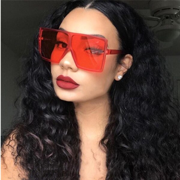 Transparent Big Square Sunglasses