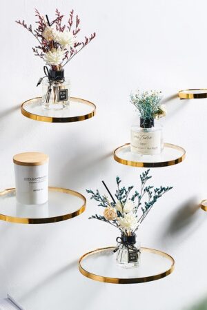 Golden Glass Shelf