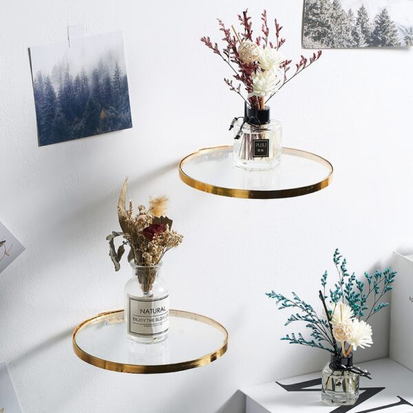 Golden Glass Shelf