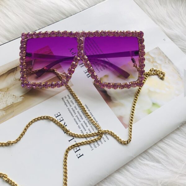 Transparent Big Square Sunglasses