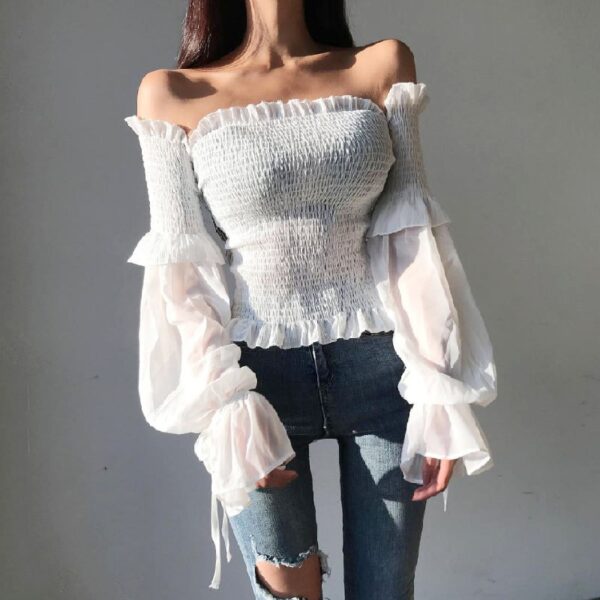 Pleated Bow Tops