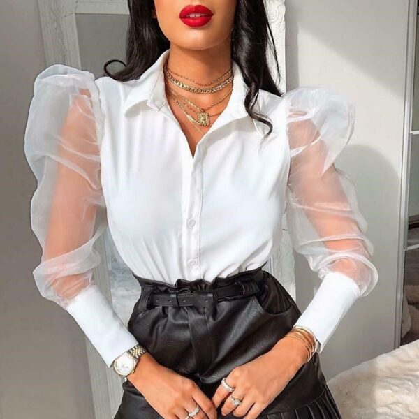 Bubble Sleeve Blouses