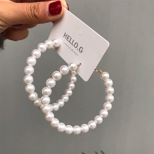 Pearl Hoop Earrings