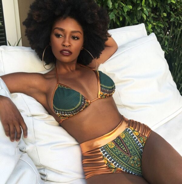 African Print Two-Pieces Bath Suits