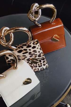 Metal Handle Handbags