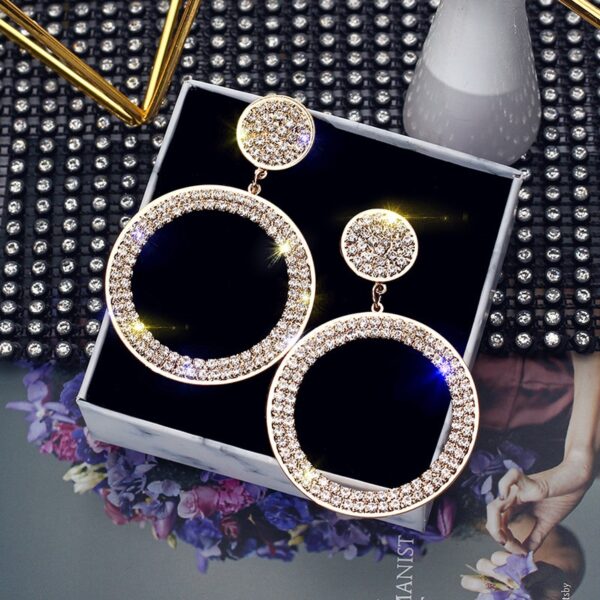 Circle Precision Inlay Earrings