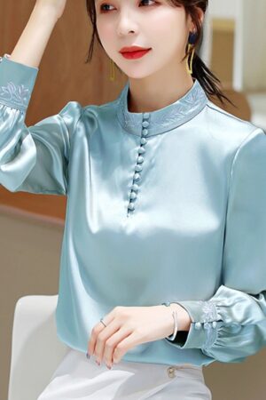 Elegant Long Sleeve Blouse