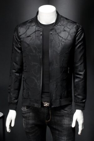 Jacquard Bomber Jacket