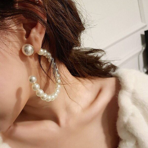 Pearl Hoop Earrings