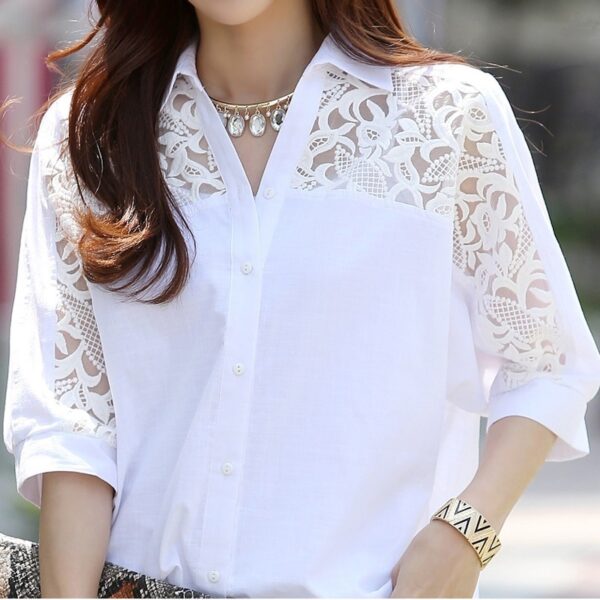 Cotton Lace Shirt