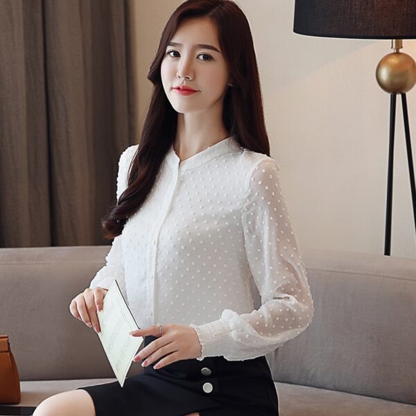 V Collar Wave blouse