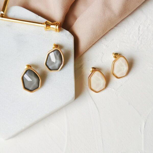 Polygonal Stud Earring