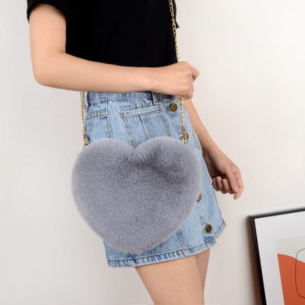 Rabbit Fur Love Bag