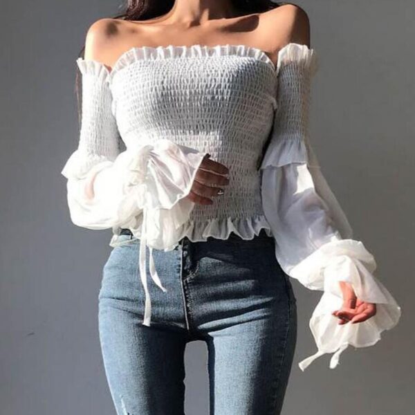 Pleated Bow Tops