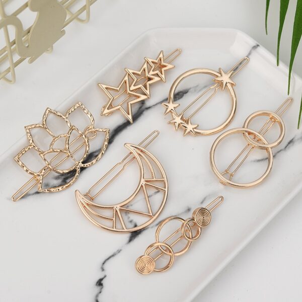 Alloy Moon Hair Clip