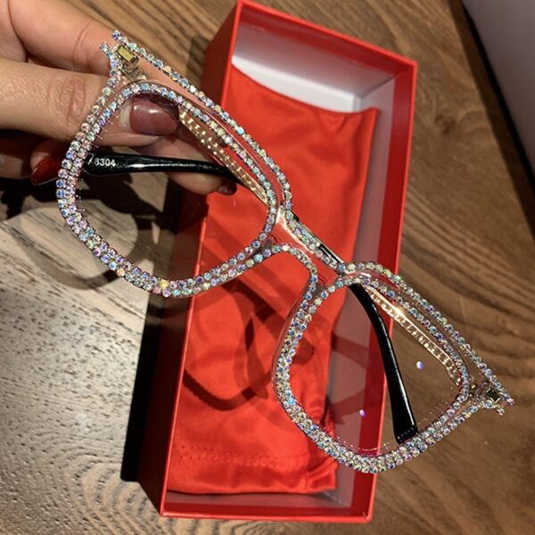 Rhinestone Myopia Sunglasses