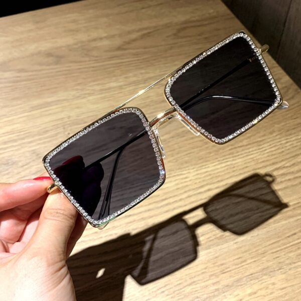 Transparent Glitter Sunglasses