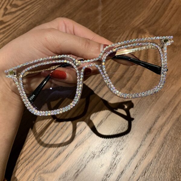 Rhinestone Myopia Sunglasses