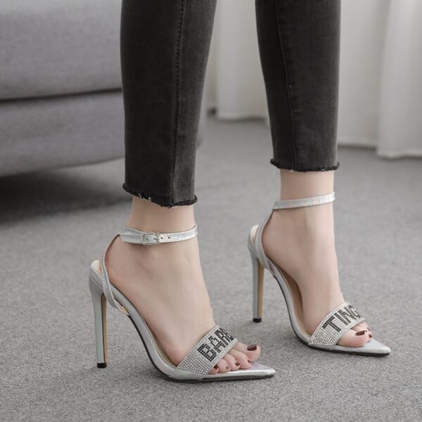 Stiletto Buckle Bling Heels