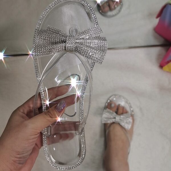 Crystal Bow Slippers