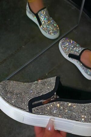 Diamond Flat Bottom Shoes