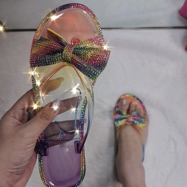 Crystal Bow Slippers