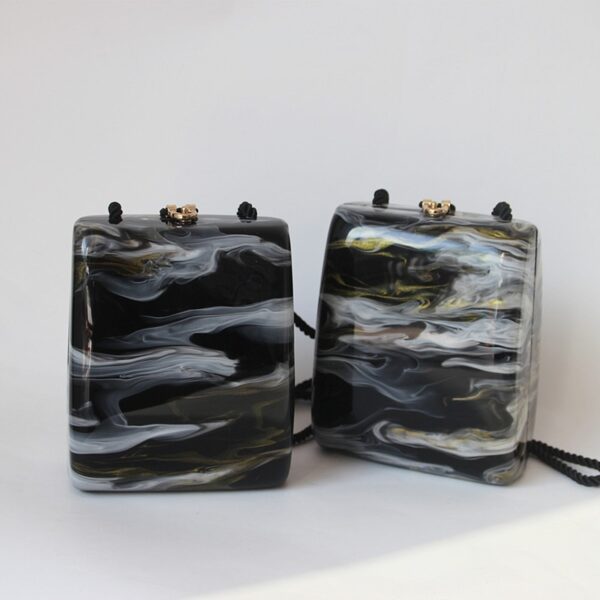 Marble Ink Acrylic Bag