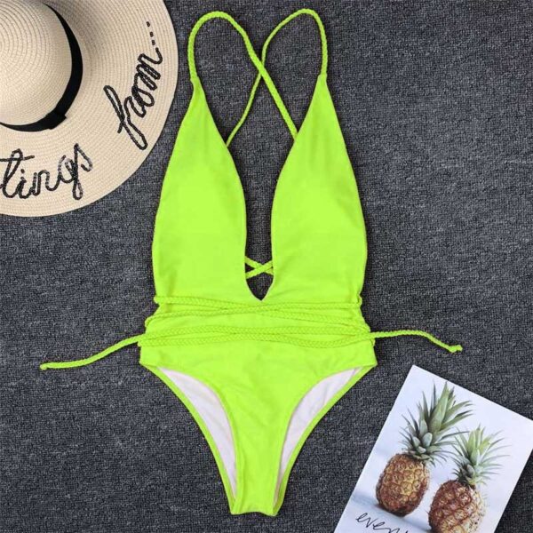 Halter Monokini String Bathing suit